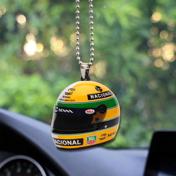Ayrton Senna Custom Shape 2-sided Acrylic Car Ornament - TANTN 7605