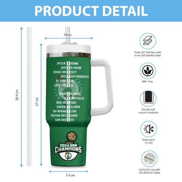 Boston Celtics 40oz Stanley Tumbler - TANTN 7442