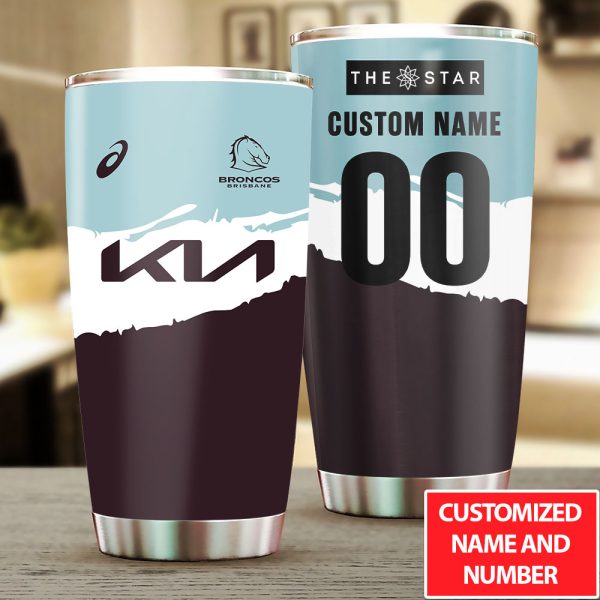 Personalized Brisbane Broncos Tumbler Cup - TANTN 7304