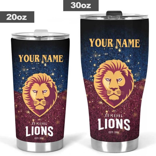 Personalized Brisbane Lions Tumbler Cup - VANDH 3190