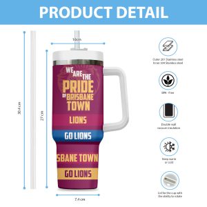 Brisbane Lions 40oz Stanley Tumbler - VANDH 3193