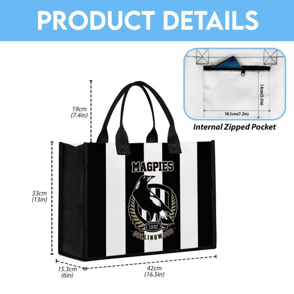 Collingwood FC Canvas Tote Bag - VANDH 3174