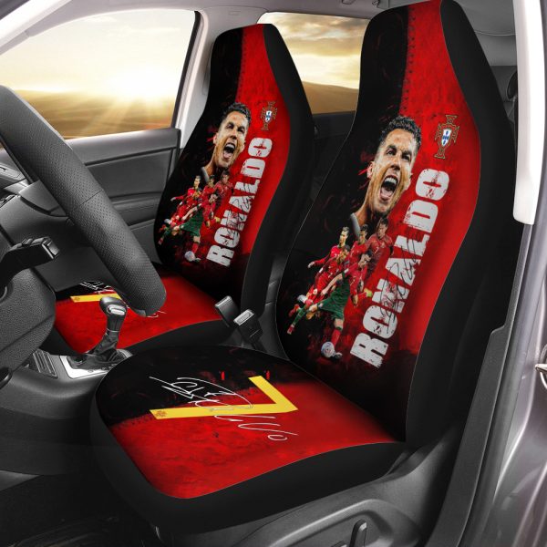 Cristiano Ronaldo x Portugal National Football Team 2PCS Car Seat Cover - HOATT 5495