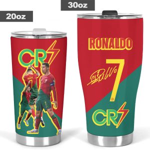 Cristiano Ronaldo x Portugal National Football Team Tumbler Cup - HOATT 5443