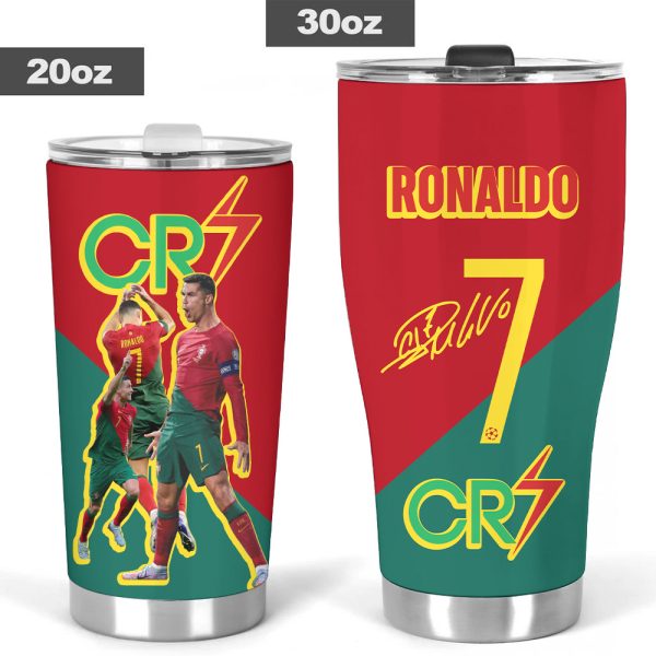 Cristiano Ronaldo x Portugal National Football Team Tumbler Cup - HOATT 5443