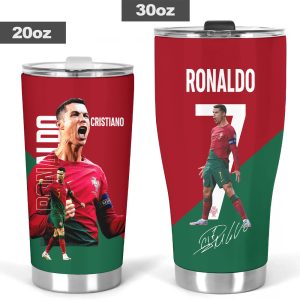 Cristiano Ronaldo x Portugal National Football Team Tumbler Cup - HOATT 5479