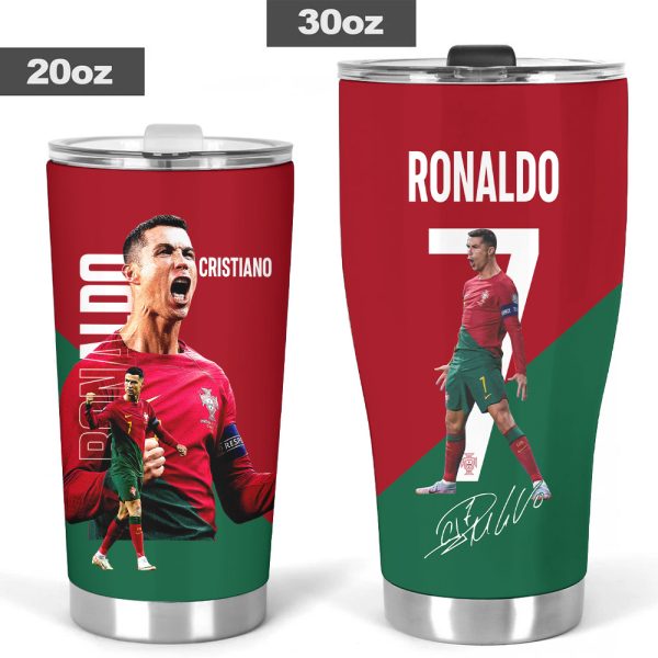 Cristiano Ronaldo x Portugal National Football Team Tumbler Cup - HOATT 5479