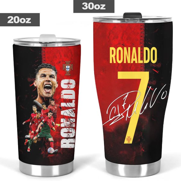 Cristiano Ronaldo x Portugal National Football Team Tumbler Cup - HOATT 5493