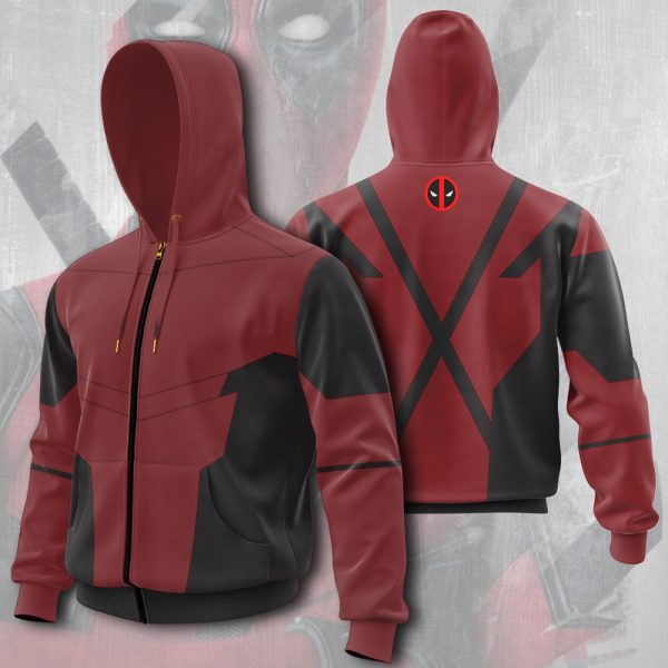 Deadpool 3D Zip-up Hoodie – MAITM 7552