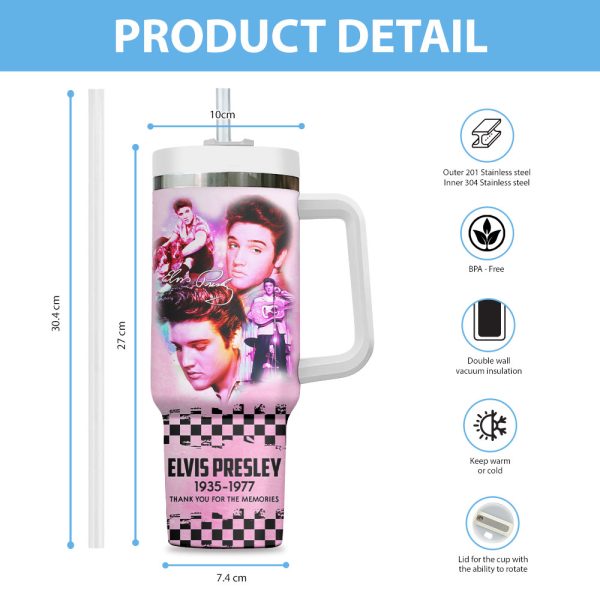 Personalized Elvis Presley 40oz Stanley Tumbler - VANDH 3111