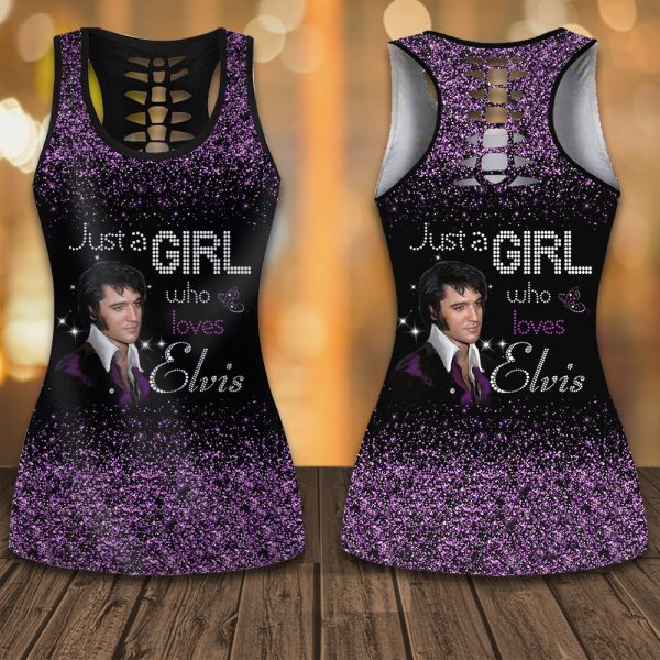 Elvis Presley Hollow Tank Top Leggings - HOATT 5503