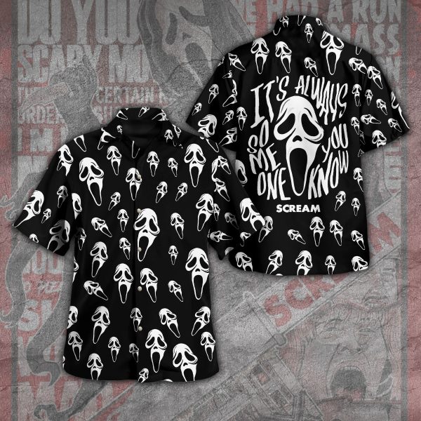 Ghostface x Horror Movies 3D Hawaiian Shirt - GNE 828