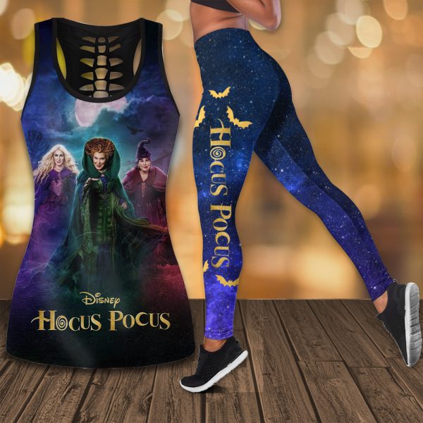 Hocus Pocus Hollow Tank Top Leggings - HOATT 5713