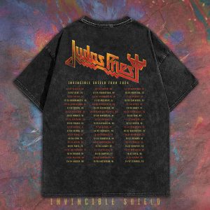 Judas Priest 2D Acid Washed Cotton Shirt - TANTN 7568