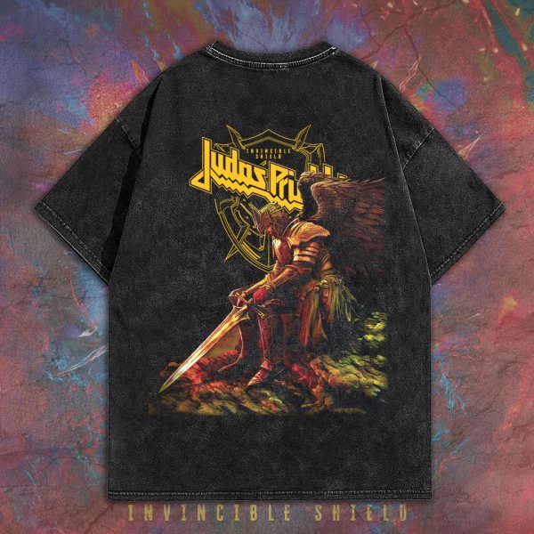 Judas Priest 2D Acid Washed Cotton Shirt - TANTN 7569