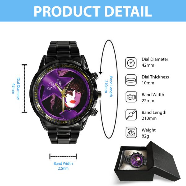Kiss Band Black Stainless Steel Watch - GNE 621