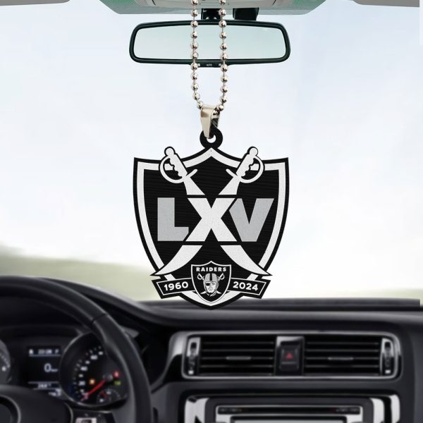 Las Vegas Raiders Custom Shape 2-sided Acrylic Car Ornament - TANTN 7528