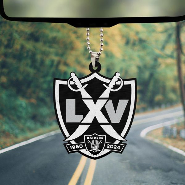 Las Vegas Raiders Custom Shape 2-sided Acrylic Car Ornament - TANTN 7528