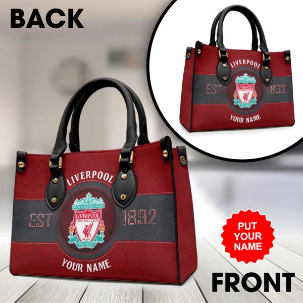 Personalized Liverpool FC Leather HandBag - MAITM 7534