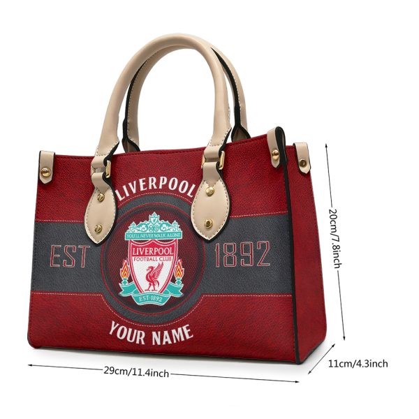 Personalized Liverpool FC Leather HandBag - MAITM 7534