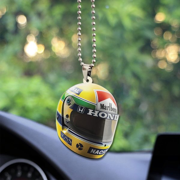 McLaren x Ayrton Senna Custom Shape 2-sided Acrylic Car Ornament - TANTN 7580
