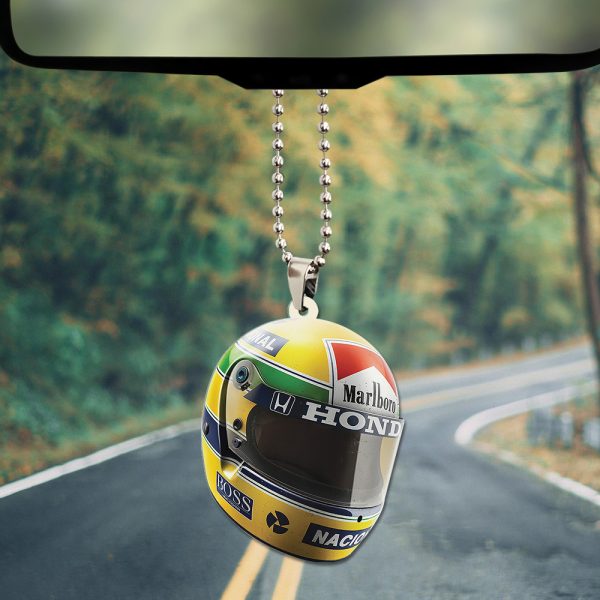 McLaren x Ayrton Senna Custom Shape 2-sided Acrylic Car Ornament - TANTN 7580