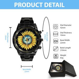 Pink Floyd Black Stainless Steel Watch - GNE 697