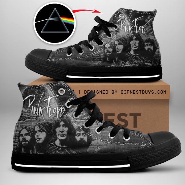 Pink Floyd High Top Canvas Shoes - GNE 708
