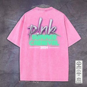 P!nk 2D Acid Washed Cotton Shirt - TANTN 7592