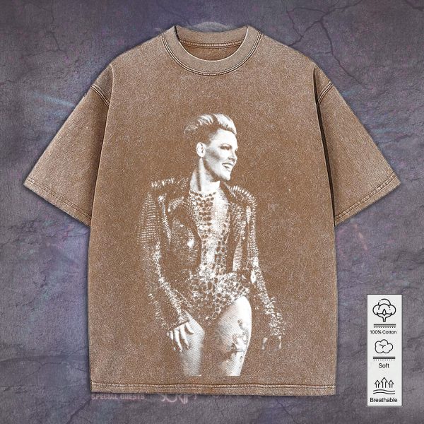 P!nk 2D Acid Washed Cotton Shirt - TANTN 7594