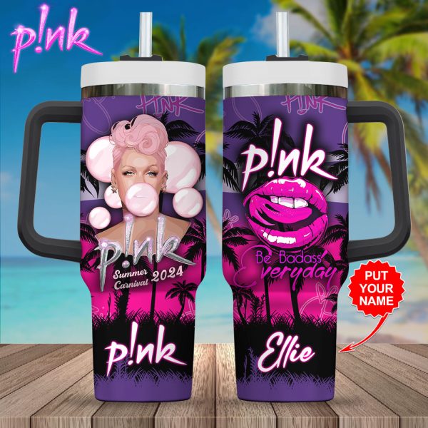 Personalized P!nk 40oz Stanley Tumbler - VANDH 3148