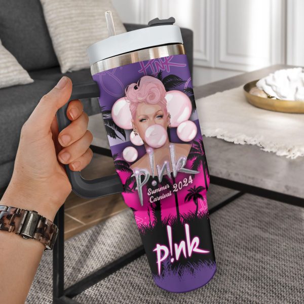 Personalized P!nk 40oz Stanley Tumbler - VANDH 3148