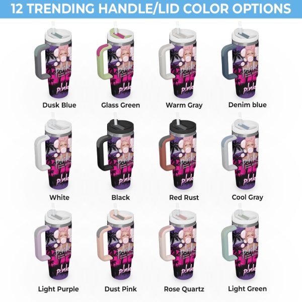 Personalized P!nk 40oz Stanley Tumbler - VANDH 3148