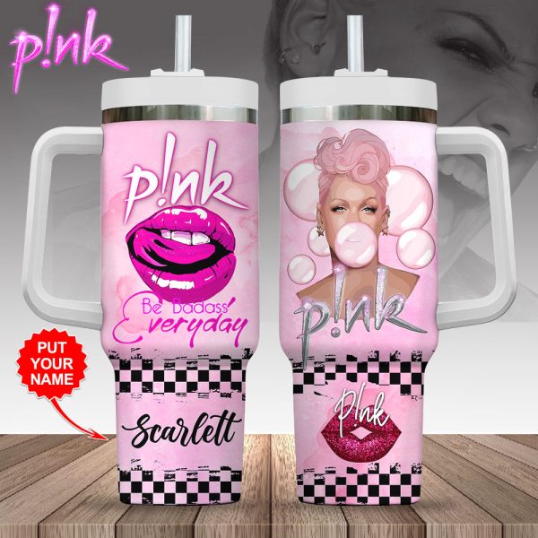 Personalized P!nk 40oz Stanley Tumbler - VANDH 3149
