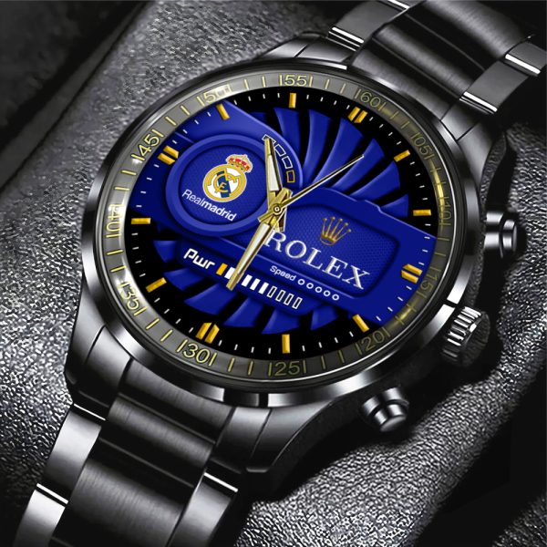 Real Madrid CF x Rolex Black Stainless Steel Watch - MAITM 7427