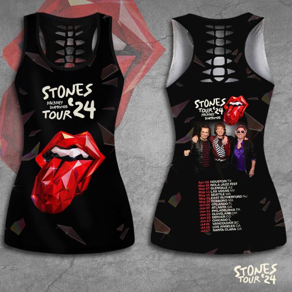 The Rolling Stones Hollow Tank Top Leggings - TANTN 7480