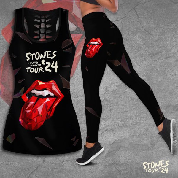 The Rolling Stones Hollow Tank Top Leggings - TANTN 7480