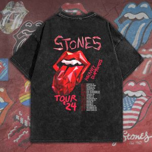 The Rolling Stones 2D Acid Washed Cotton Shirt - HOATT 5642
