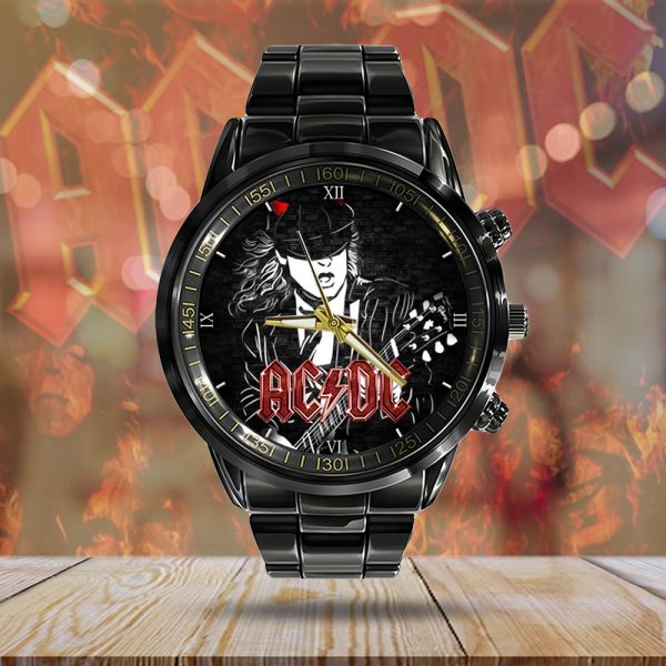 Rock Music x Angus Young Black Stainless Steel Watch - GNE 960