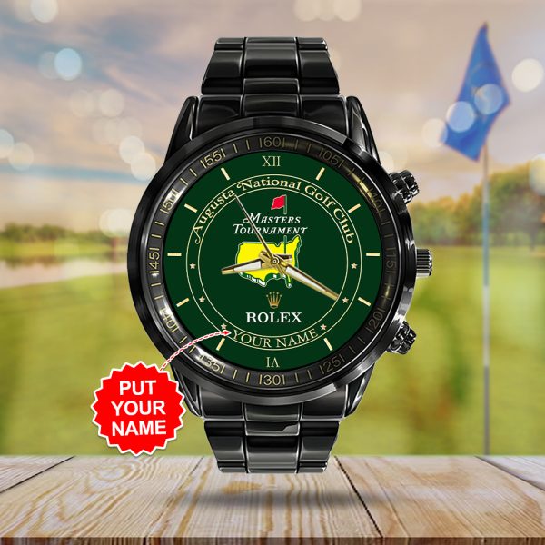 Golf Personalized Masters Tournament x Rolex Black Stainless Steel Watch – MAITM 7632