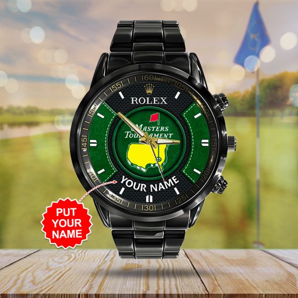 Golf Personalized Masters Tournament x Rolex Black Stainless Steel Watch - MAITM 7630
