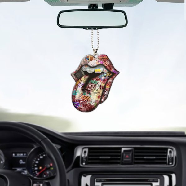 The Rolling Stones Custom Shape 1-sided Acrylic Car Ornament - MAITM 7603
