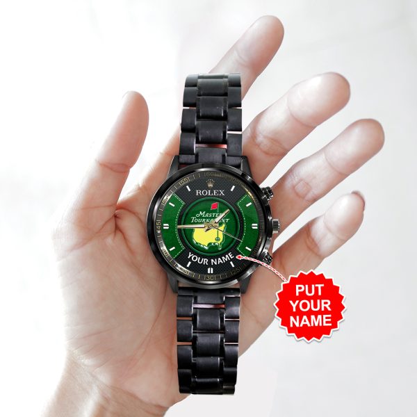 Golf Personalized Masters Tournament x Rolex Black Stainless Steel Watch - MAITM 7630