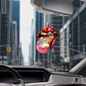 The Rolling Stones Custom Shape 1-sided Acrylic Car Ornament - MAITM 7602