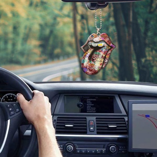 The Rolling Stones Custom Shape 1-sided Acrylic Car Ornament - MAITM 7603