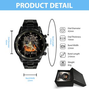 Rock Music Black Stainless Steel Watch - GNE 1089