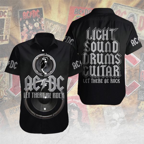 Rock Music Short Sleeve Dress Shirt - MAITM 7899