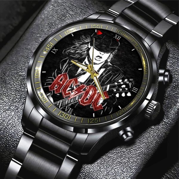 Rock Music x Angus Young Black Stainless Steel Watch - GNE 960