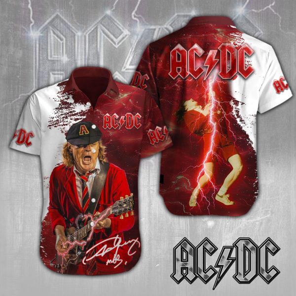 Rock Music x Angus Young Short Sleeve Dress Shirt - MAITM 7716