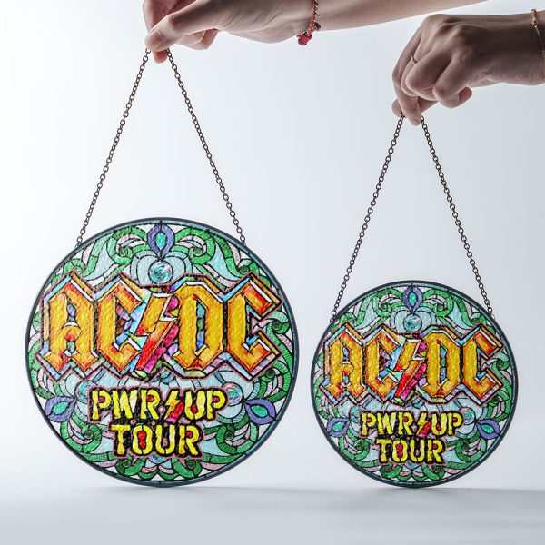 Rock Music Round Stained Glass Suncatcher - GNE 1221